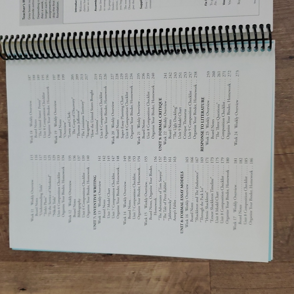 5/$15 IEW Structure and Style Teacher's Manual - Picture 3 of 6